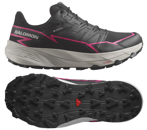Salomon Thundercross GTX (Black/Black/Pink Glo) Womens