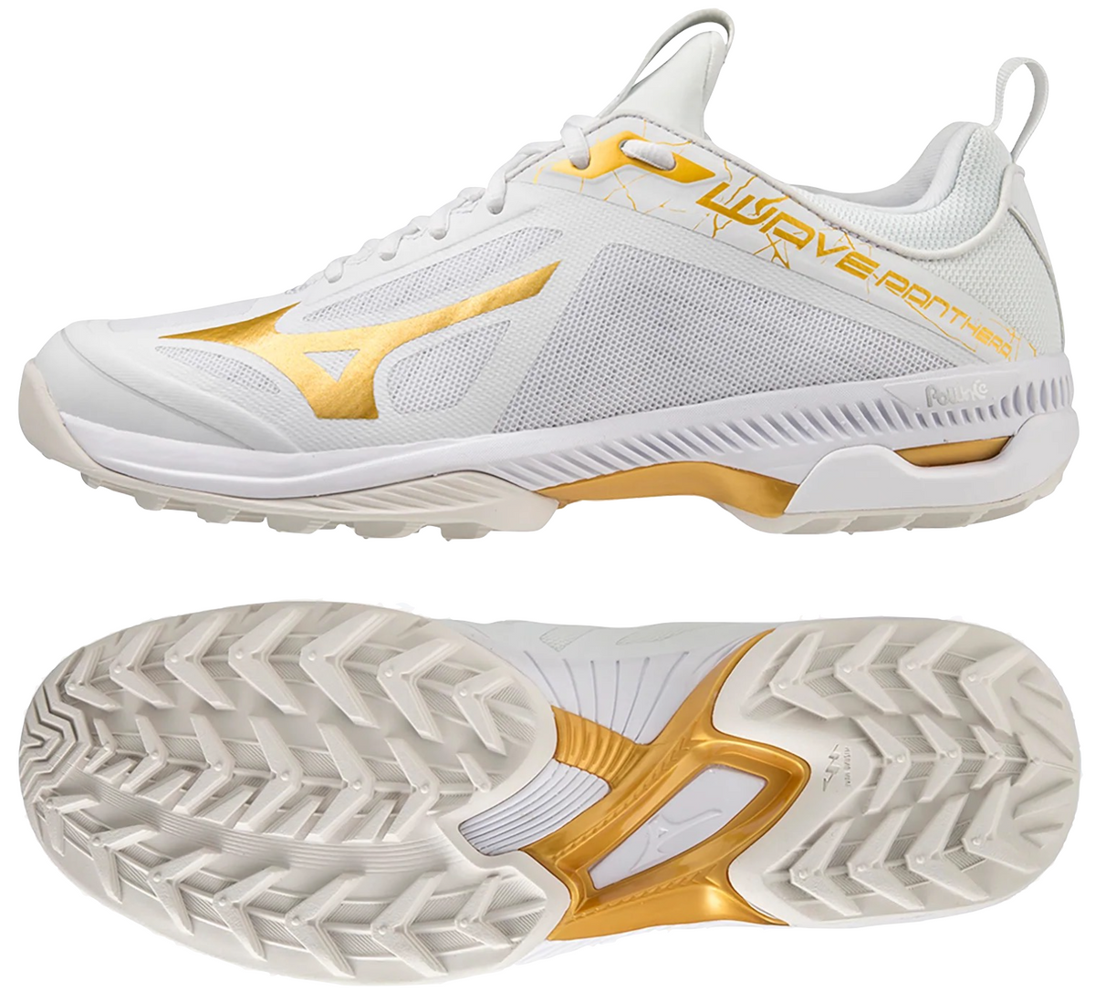 Mizuno Wave Panthera Mens White Gold Hockey International
