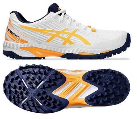 ASICS Field Speed FF (White/Stadium Orange) Mens