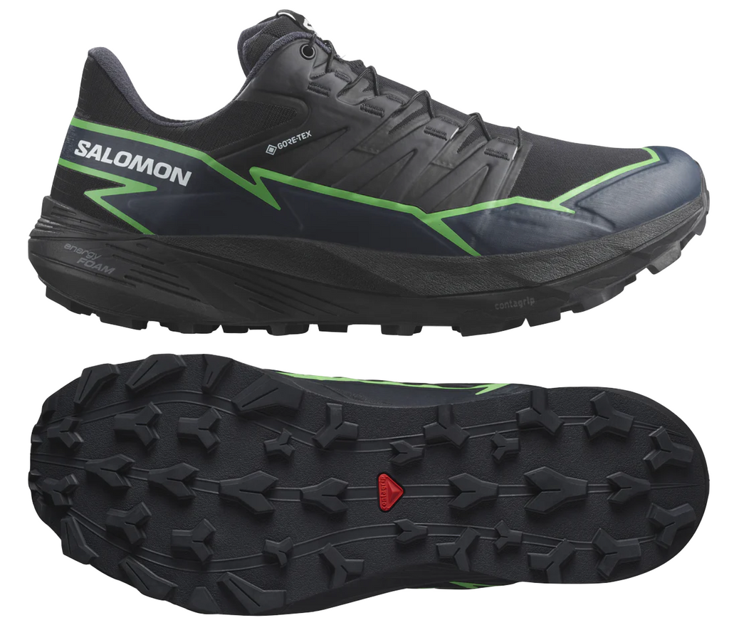 Salomon Thundercross GTX Black Green Gecko Black Mens Hockey International
