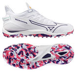 MIZUNO Wave Leopardus (White/Violet Indigo/Camellia Rose) Mens