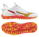 MIZUNO Wave Leopardus (White/Fiery Coral/Citrus) Mens