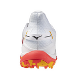 MIZUNO Wave Leopardus (White/Fiery Coral/Citrus) Mens
