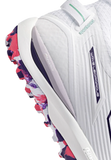 MIZUNO Wave Leopardus (White/Violet Indigo/Camellia Rose) Mens