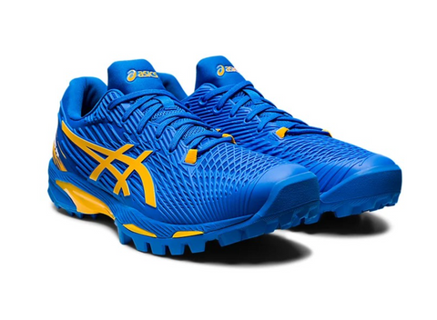 Asics Field Speed FF Mens Electric Blue Sunflower Hockey International