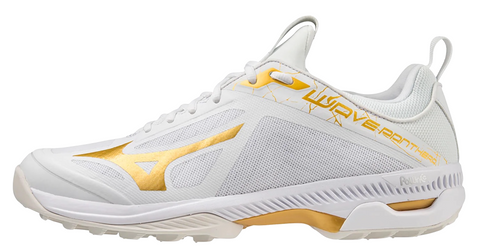Mizuno Wave Panthera Mens White Gold Hockey International